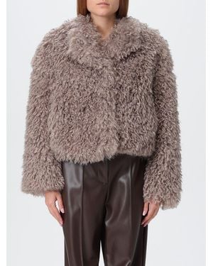 Tagliatore Pelliccia Sintetica Crop - Marrone