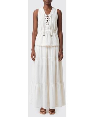 Pinko Cotton Long Dress - White