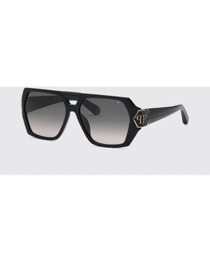 Philipp Plein Brave Acetate Sunglasses - Grey