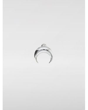 Marine Serre Crescent Moon Earrings - Blue