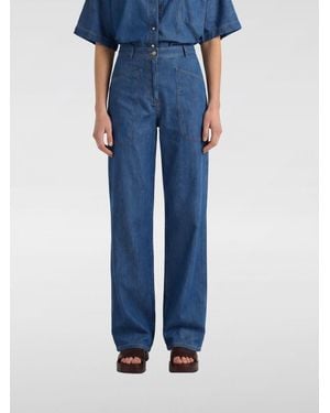 Momoní MomonÌ High-Waisted Straight Leg Jeans - Blue