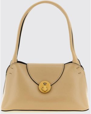 Versace Vivian Kalbsleder-Schultertasche Mit Medusa-Logo - Natur