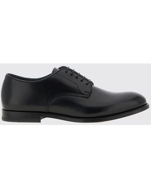 Doucal's Brushed Leather Derby Shoes - White