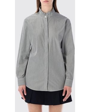 A.P.C. Striped Organic Cotton Shirt - Gray