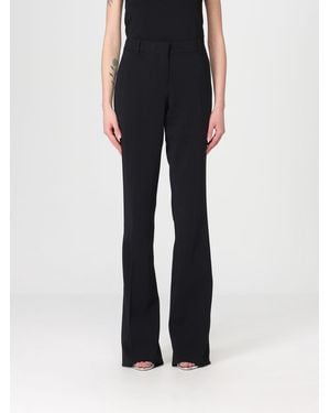 Ermanno Scervino Pantalones Acampanados De Viscosa - Negro