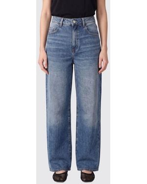 ICON DENIM High-Waisted Wide Leg Jeans - Blue