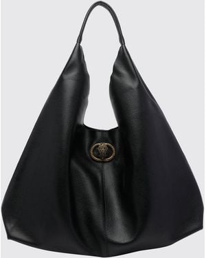 Kurt Geiger Chelsea Large Grained Calf Leather Hobo Bag - Black