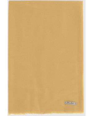 Faliero Sarti Wool Scarf With Sequins - Natural