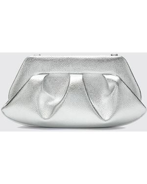 THEMOIRÈ ThemoirÈ Bios Laminated Vegan Leather Clutch - White