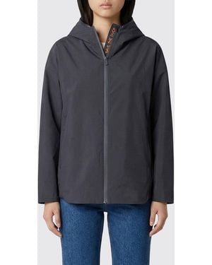 Save The Duck Polyester Windbreaker With Hood - Gray