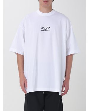 Vetements T-Shirt Oversize Con Logo - Bianco
