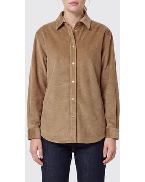DARKPARK Long-Sleeved Corduroy Shirt With French Collar - Natural