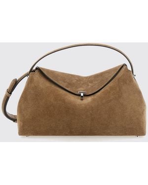 TOTEME Borsa A Spalla T-Lock - Marrone