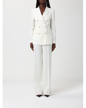 Tagliatore Double-Breasted Wool Blend Suit - White
