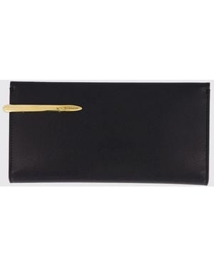 Givenchy Pinch Geldbörse Aus Genarbtem Leder - Schwarz