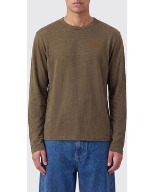 Daily Paper Long-Sleeved Cotton-Blend T-Shirt With Embroidered Logo - Green