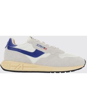 Autry Reelwind Sneakers Aus Nylon Und Rindsveloursleder Mit Gezackter Sohle - Weiß