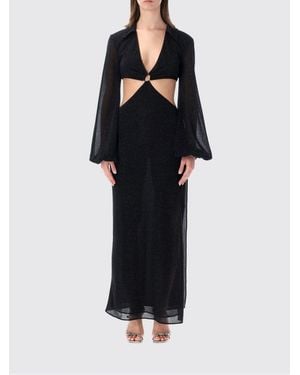 Oséree Lurex Viscose Dress - Black