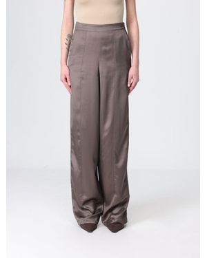 Emporio Armani Satin Palazzo Trousers - Brown