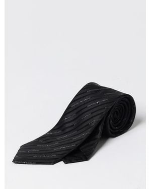 Emporio Armani Cravatta Di Seta - Nero
