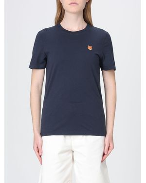 Maison Kitsuné Maison Kitsun&Eacute Organic Cotton T-Shirts - Blue