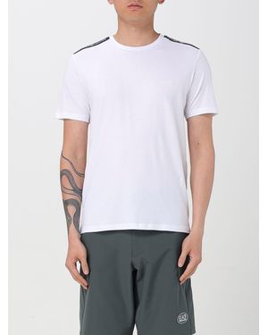 Emporio Armani T-Shirt Basic Con Mini Logo - Bianco