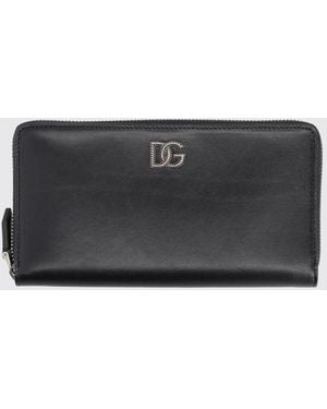 Dolce & Gabbana Dolce &Amp Gabbana Dg Leather Wallet - Gray