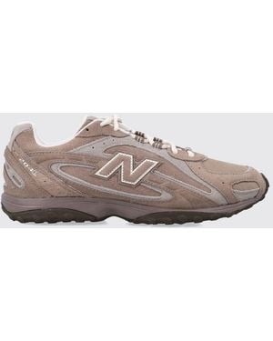 New Balance 204L Suede And Mesh Trainers With Side Logo - Brown