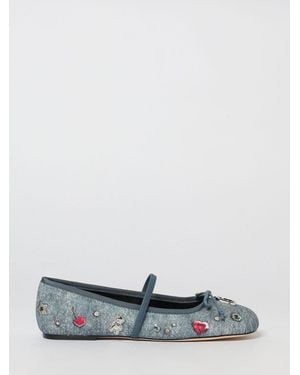 Marc Jacobs Cotton The Trinket Charm Sabrina Ballerinas - White