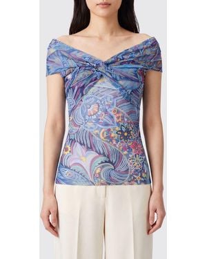 Etro Top Mujer - Azul