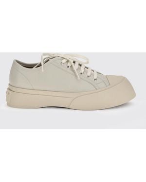 Marni Pablo Leather Sneakers - Natural