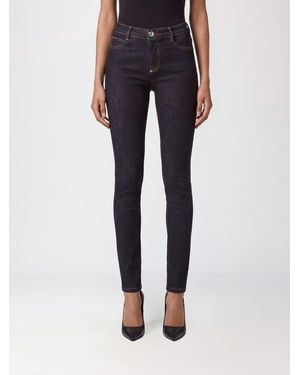 Philipp Plein High-Waisted Skinny Stretch Jeans - Blue