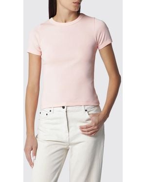Flore Flore Kurzärmeliges Slim-Fit-T-Shirt Aus Bio-Baumwolle - Weiß