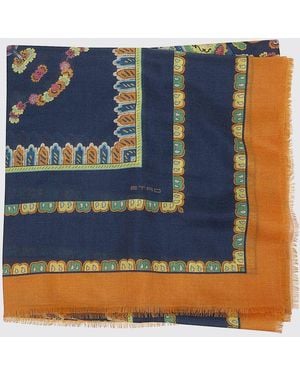 Etro Neck Scarf - Blue