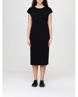 EA7 Stretch Cotton T-Shirt Dress - Black