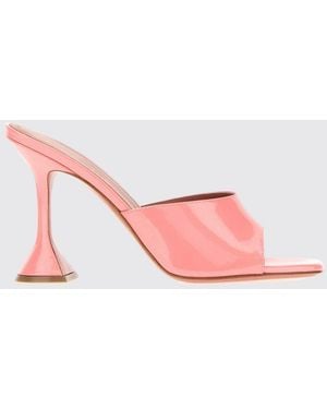 AMINA MUADDI Lupita Mules Aus Krokoprägung - Pink