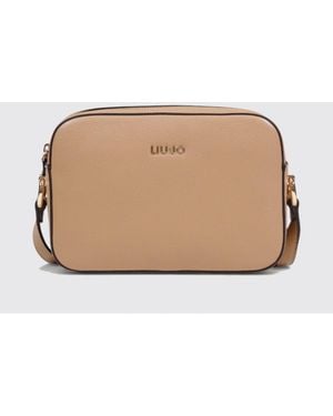 Liu Jo Grained Synthetic Leather Camera Bag - Natural