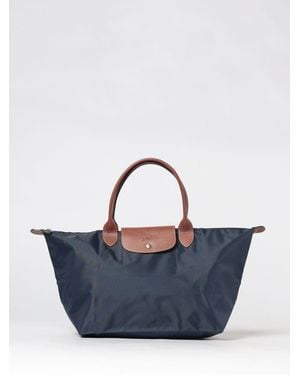 Longchamp Große Faltbare Le Pliage Original Handtasche Aus Polyamid - Blau