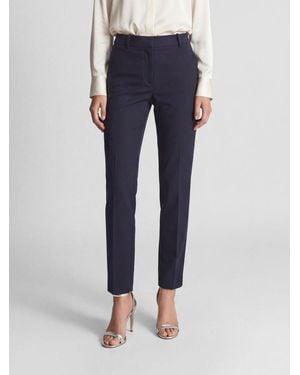 JOSEPH Pantalones Skinny De Talle Medio En Mezcla De Algodón Y Viscosa - Azul