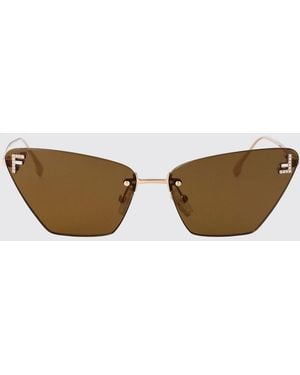 Fendi Occhiali Da Sole First Crystal - Marrone