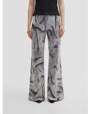 MACCAPANI Easy Flared Pants - Gray