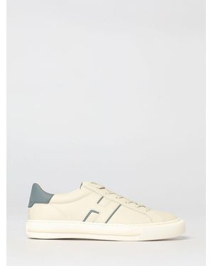 Hogan H691 Leather Trainers - Natural