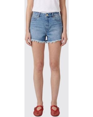Michael Kors Cotton Denim Shorts - Blue