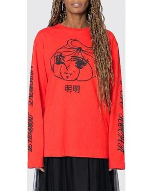 Simone Rocha Camiseta Mujer - Rojo