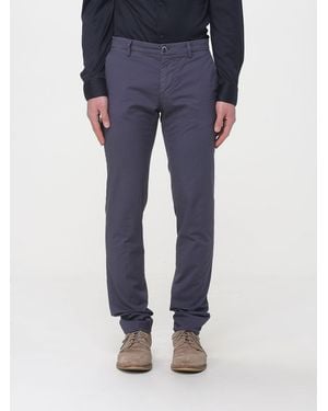 Mason's Stretch Cotton Chino Trousers - Blue