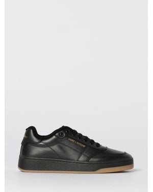 Saint Laurent Sl/61 Leather Trainers - Black