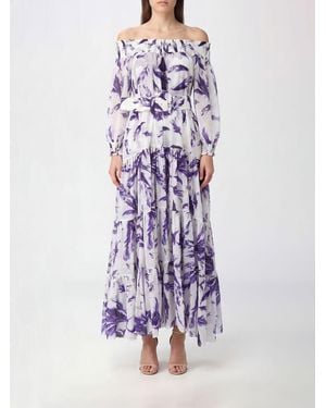 Samantha Sung Robe Eden En Coton À Imprimé Floral - Violet