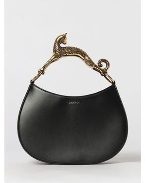 Lanvin Leder-Hobo-Tasche - Schwarz