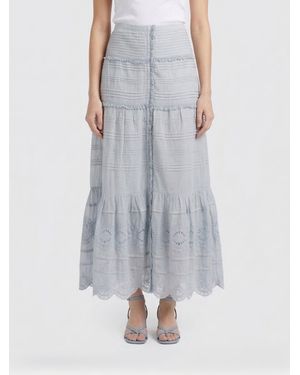 Isabel Marant Dusta Cotton Skirt - Grey