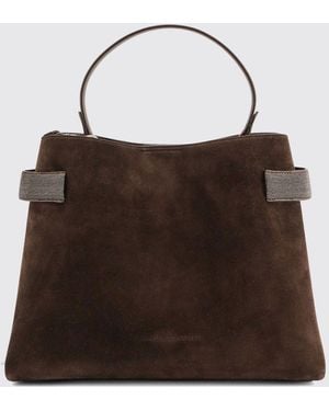 Brunello Cucinelli Schultertasche Damen - Braun